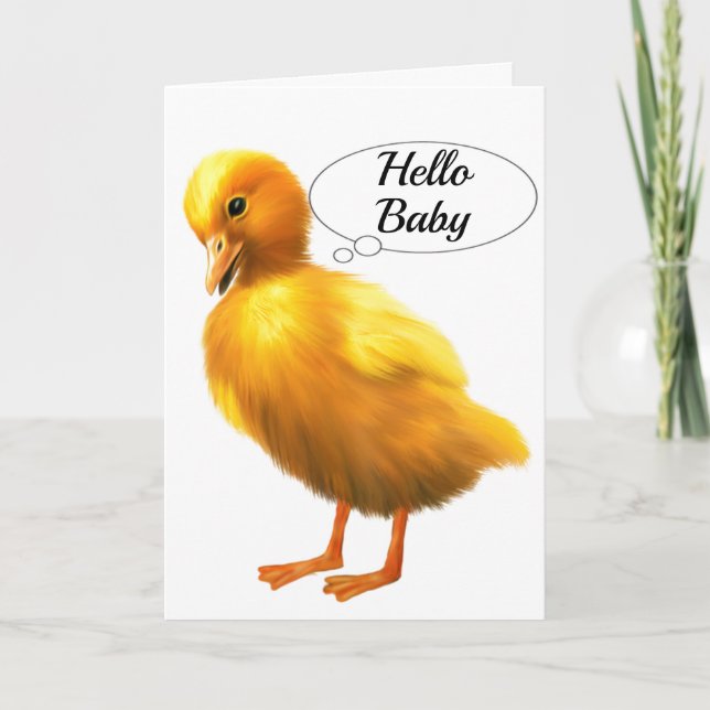 CARTES POUR FÊTES ANNUELLES HEUREUX PÂQUES **BÉBÉ** DE PETIT DUCK!!! (Devant)