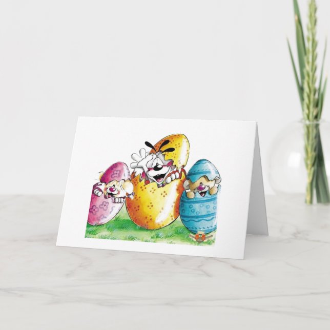 CARTES POUR FÊTES ANNUELLES HEUREUX *PÂQUES" ET HEUREUX *PRINTEMPS* (Devant)