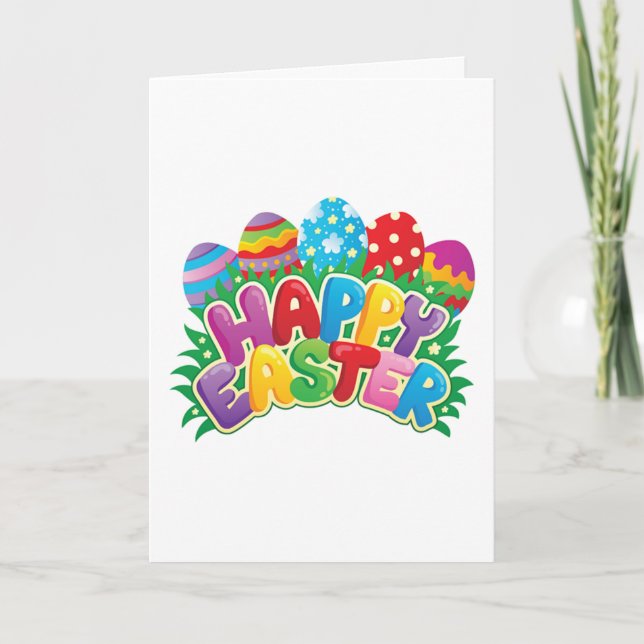 CARTES POUR FÊTES ANNUELLES HEUREUX "PÂQUES" / HEUREUX "PRINTEMPS" HEUREUX "TO (Devant)