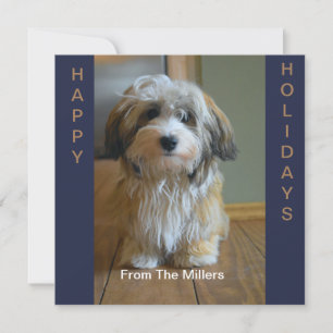CARTES POUR FÊTES ANNUELLES HEUREUX PERSONNALISÉ PAR HAVANESE ADORABLE