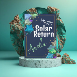 Cartes Pour Fêtes Annuelles Heureux retour solaire Astrologie Anniversaire Per