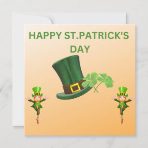 Cartes Pour Fêtes Annuelles HEUREUX ST. PATRICK'S DAY Leprechauns Jig
