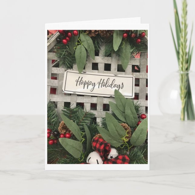 CARTES POUR FÊTES ANNUELLES ****HEUREUX VACANCES** TEMPS SPÉCIAL DE L'ANNÉE NO (Devant)