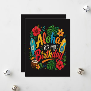 Cartes Pour Fêtes Annuelles Hibiscus Aloha Anniversaire Hawaï