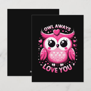 Cartes Pour Fêtes Annuelles Hibou t'aime toujours - Saint-Valentin