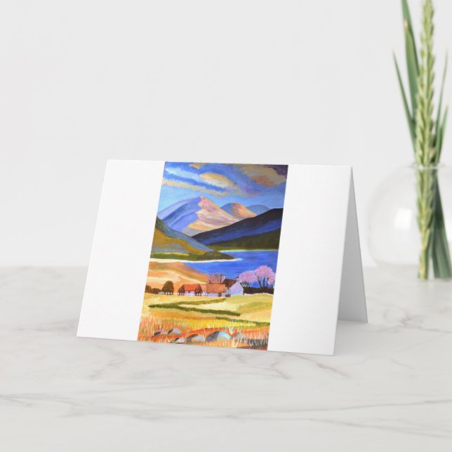 Cartes Pour Fêtes Annuelles Highlands écossais 2 (Devant)