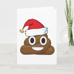 Cartes Pour Fêtes Annuelles Hilarié Xmas Poop Emoji