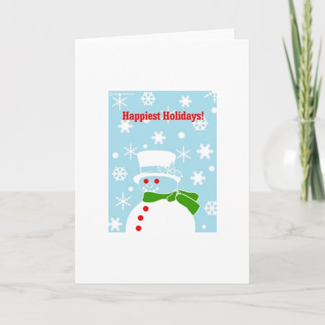 Cartes Pour Fêtes Annuelles Hip Christmas Snowman (Devant)