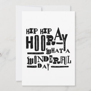 Cartes Pour Fêtes Annuelles Hip Hip Hooray
