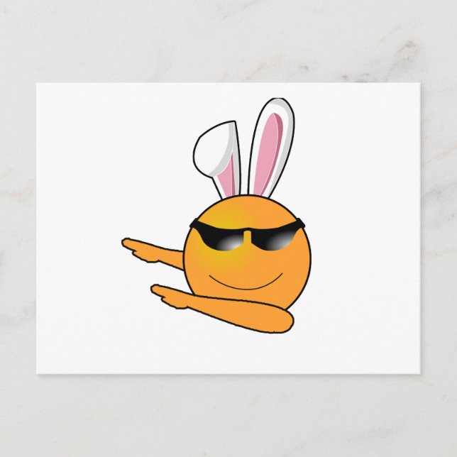 Cartes Pour Fêtes Annuelles Hip hop Emoji Oeuf Bunny Pâques Enfants Adulte (Devant)