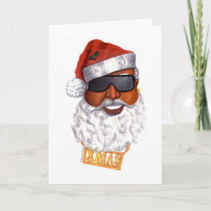 Cartes Pour Fêtes Annuelles Hip Hop Santa