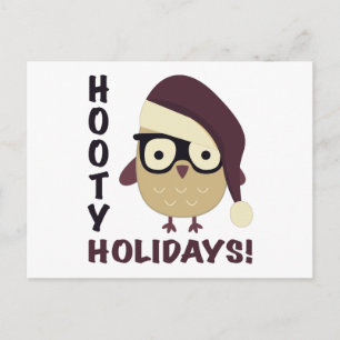 Cartes Pour Fêtes Annuelles Hipster Hooty Holidays !