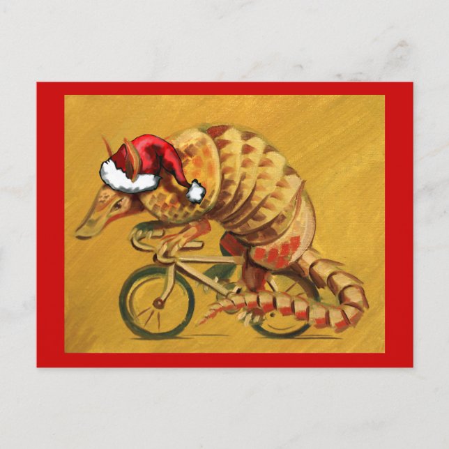 Cartes Pour Fêtes Annuelles Hipster X-mas Armadillo (Devant)