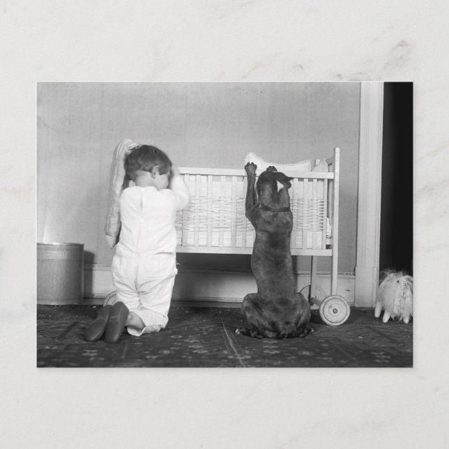 Cartes Pour Fêtes Annuelles Histoire de Noël vers 1924 (Devant)