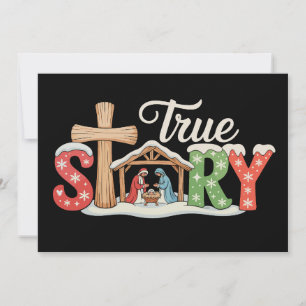 Cartes Pour Fêtes Annuelles Histoire vraie Nativité Noël Jésus Xmas Chrétien