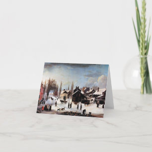 CARTES POUR FÊTES ANNUELLES HISTORIC BROOKLYN CARD DE CHRISTMAS
