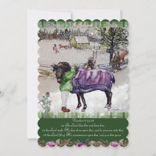 Cartes Pour Fêtes Annuelles Hiver à Thistlebrook Stables Écriture Holiday