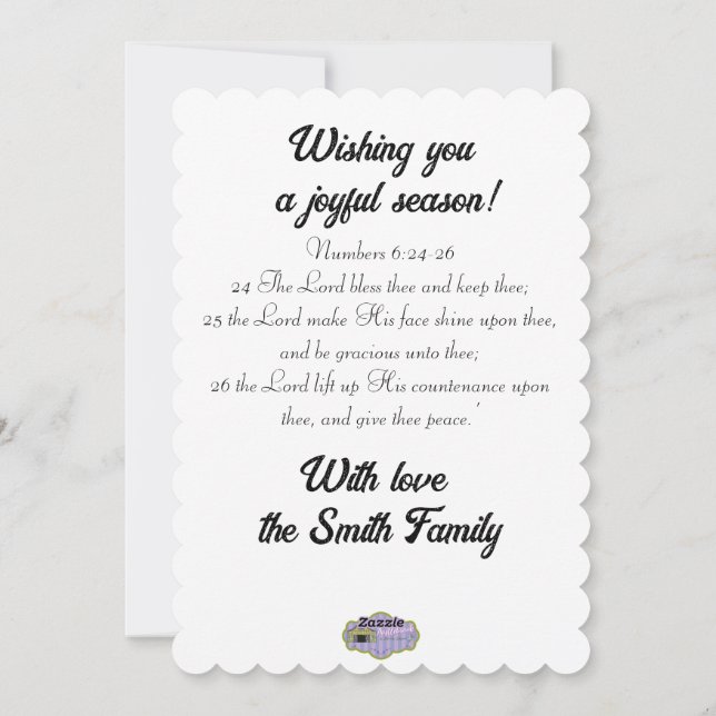 Cartes Pour Fêtes Annuelles Hiver à West Hills Farm 2 chevaux noirs (Dos)