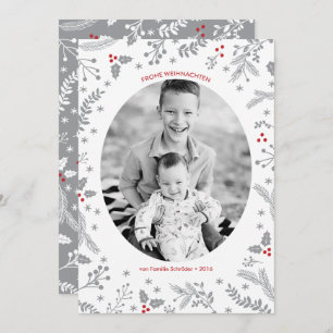 Cartes Pour Fêtes Annuelles Hiver-Beeren-Weihnachtsfeiertags-Gruß