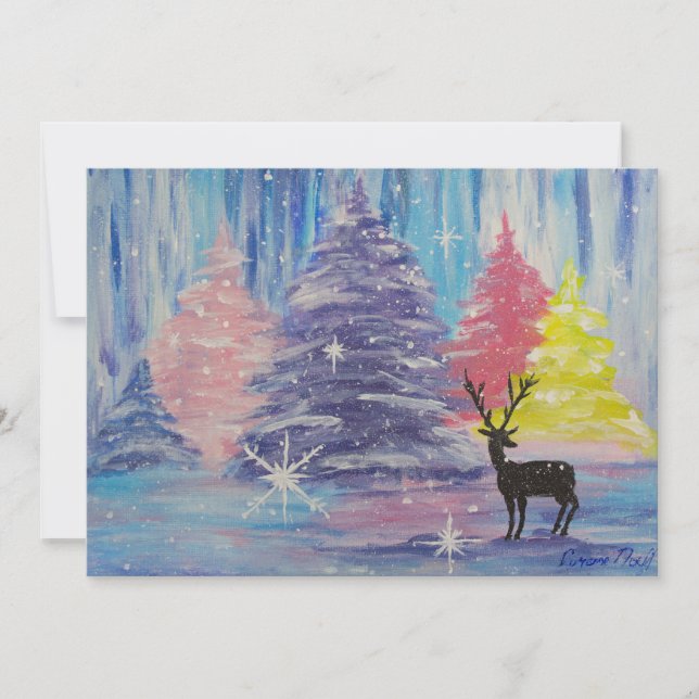 Cartes Pour Fêtes Annuelles Hiver givré (Devant)