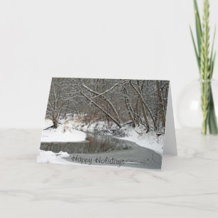 Cartes Pour Fêtes Annuelles Hiver tôt aux ressorts pétrifiants