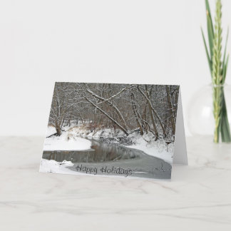 Cartes Pour Fêtes Annuelles Hiver tôt aux ressorts pétrifiants