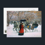 Cartes Pour Fêtes Annuelles Hiver vintage Scène Parisienne Noël<br><div class="desc">Joyeux Noël et une Bonne Année. Hiver vintage Scène parisienne peinture de vacances Cartes postales. Cartes de correspondance et cadeaux disponibles dans la catégorie Noël & Nouvel An / Beaux-Arts de notre magasin.</div>