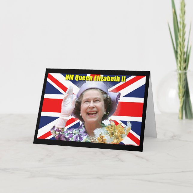 Cartes Pour Fêtes Annuelles HM Queen Elizabeth II (Devant)