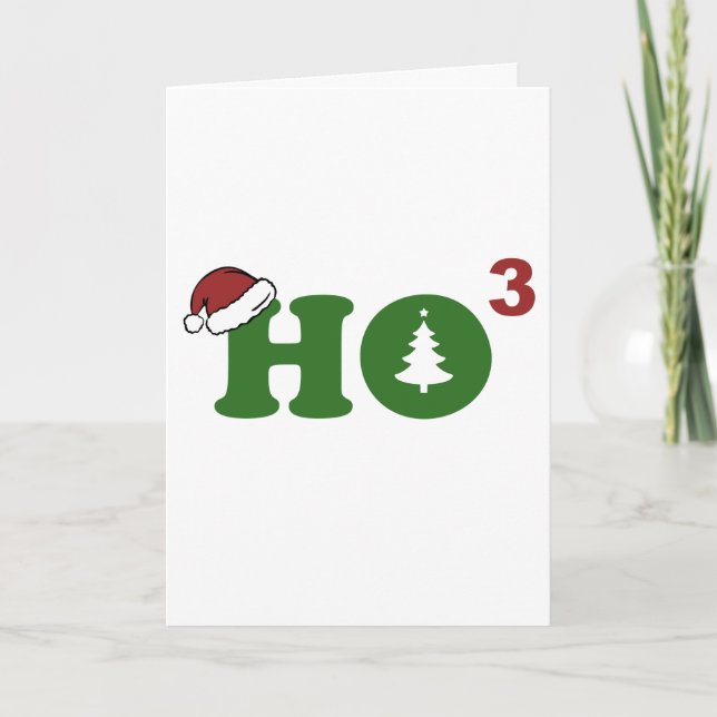 Cartes Pour Fêtes Annuelles Ho Cubed Joyeux Noël (Devant)