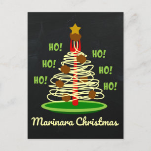 Cartes Pour Fêtes Annuelles Ho ! Ho ! Ho ! Arbre de Noël Marinara