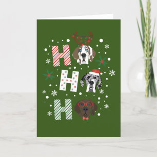Cartes Pour Fêtes Annuelles Ho Ho Ho Great Dane Joyeux Noël