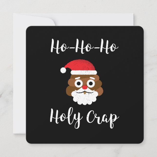 Cartes Pour Fêtes Annuelles Ho ho ho ho ho Holy Crap Funny (Devant)
