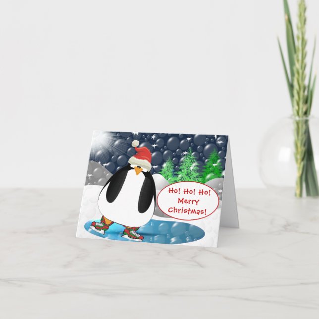 Cartes Pour Fêtes Annuelles Ho ! Ho ! HO ! Joyeux Noël! (Devant)