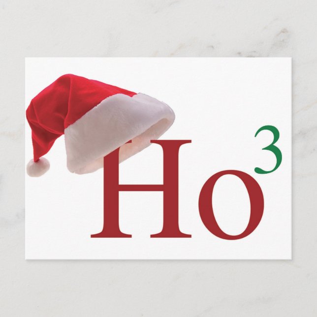 Cartes Pour Fêtes Annuelles Ho Ho Ho Joyeux Noël (Devant)