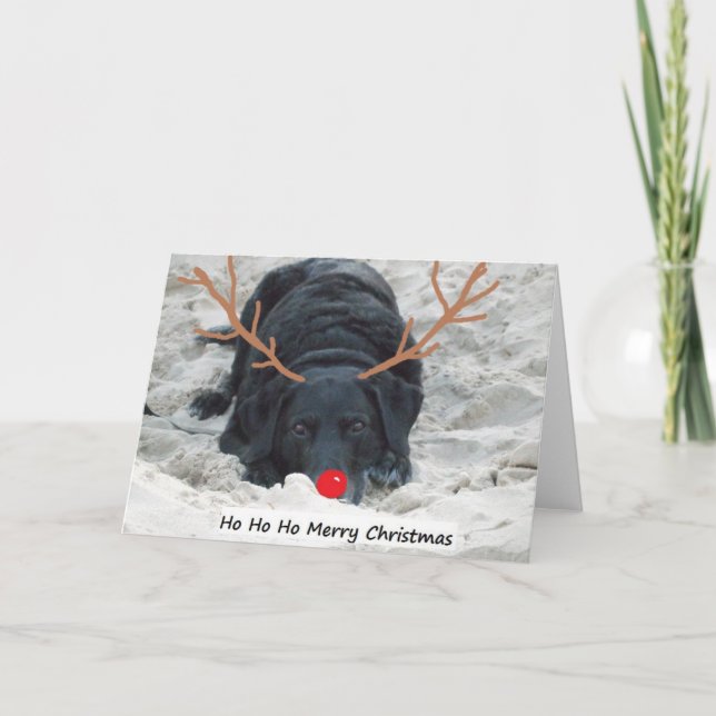 Cartes Pour Fêtes Annuelles Ho Ho Ho joyeux Noël (Devant)