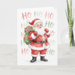 Cartes Pour Fêtes Annuelles Ho Ho Ho Joyeux Père Noël Noël