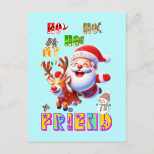 Cartes Pour Fêtes Annuelles Ho Ho Ho Mon Cher Ami