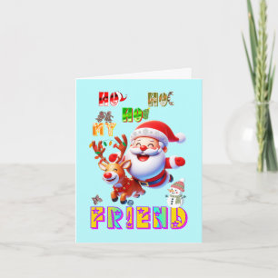 Cartes Pour Fêtes Annuelles Ho Ho Ho Mon Cher Ami
