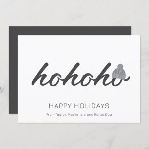 Cartes Pour Fêtes Annuelles Ho Ho Ho Noël personnalisé
