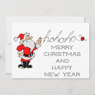 Cartes Pour Fêtes Annuelles Ho Ho Ho Père Noël