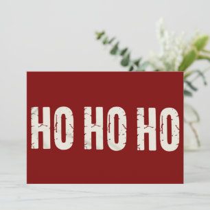 Cartes Pour Fêtes Annuelles Ho Ho Ho Rétro Noël de Famille Correspondant Vinta