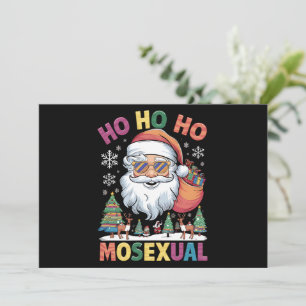 Cartes Pour Fêtes Annuelles Ho Ho Noël homosexuel Santa vacances Gay Pride
