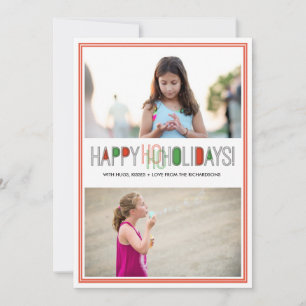 Cartes Pour Fêtes Annuelles Ho Holidays x2