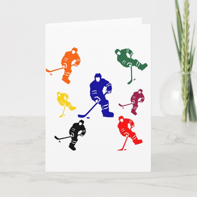 CARTES POUR FÊTES ANNUELLES HOCKEY (Devant)