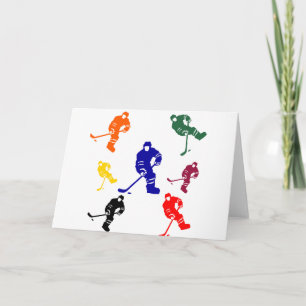 CARTES POUR FÊTES ANNUELLES HOCKEY