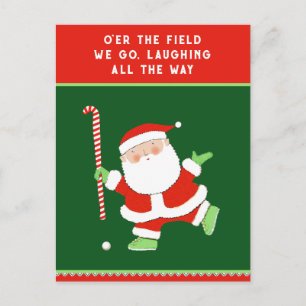 Cartes Pour Fêtes Annuelles Hockey sur gazon de Noël