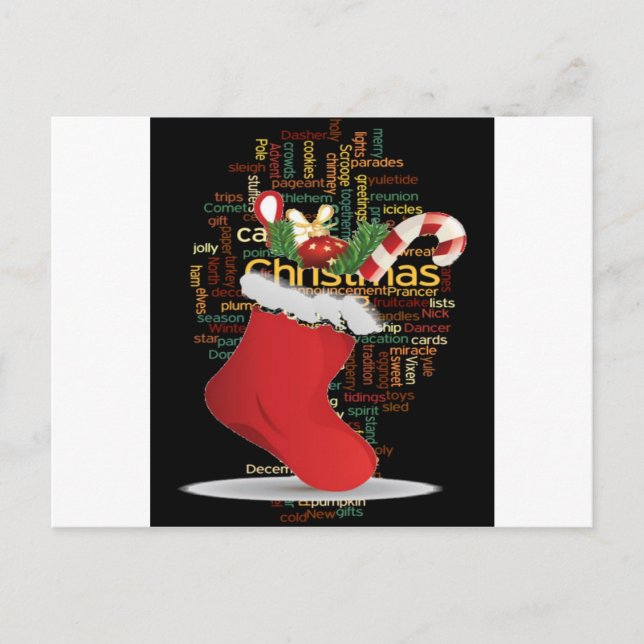 Cartes Pour Fêtes Annuelles HoHoHo ! CADEAUX de Joyeux Noël et une bonne année (Devant)