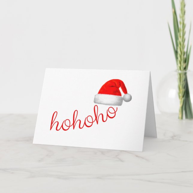Cartes Pour Fêtes Annuelles HoHoHo Noël du Père Noël (Devant)