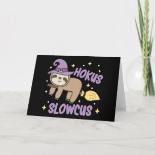 Cartes Pour Fêtes Annuelles Hokus Slowcus - Costume de sorcière de Halloween p