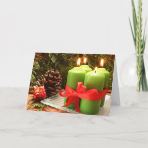 CARTES POUR FÊTES ANNUELLES HOLIDAY CANDLES